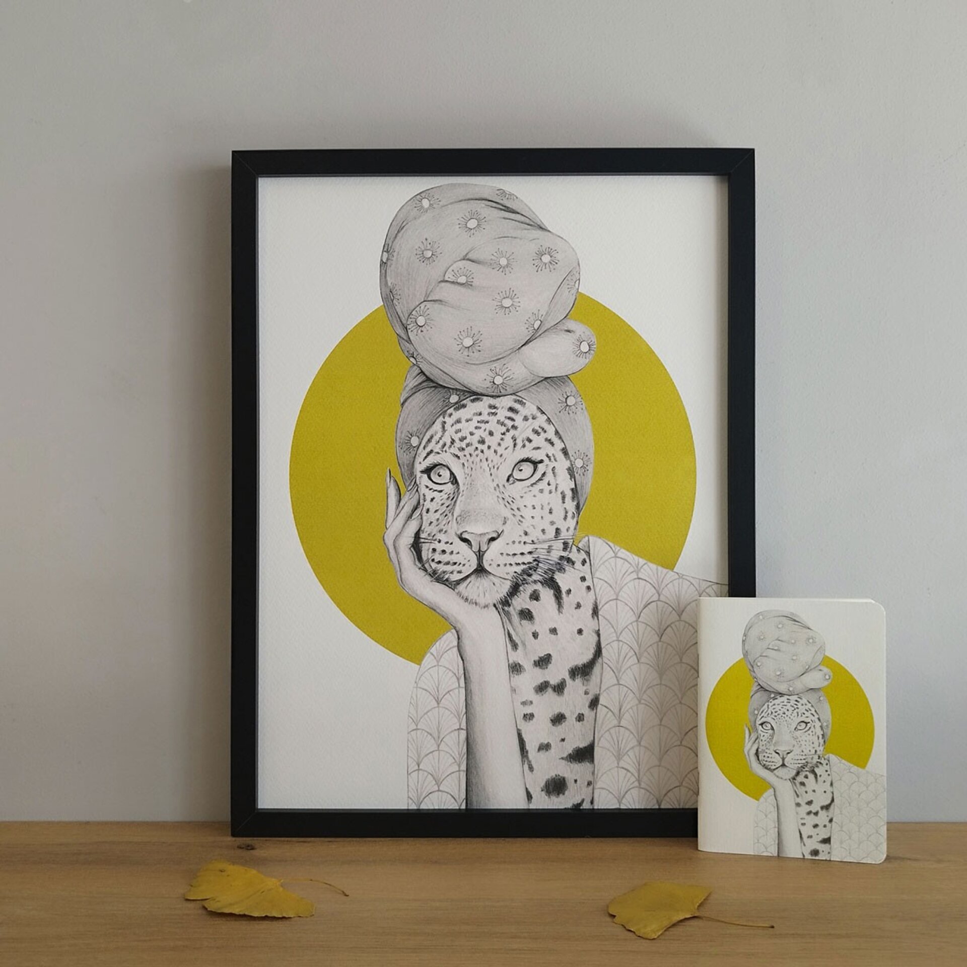 Lámina Leo pensativa - 2