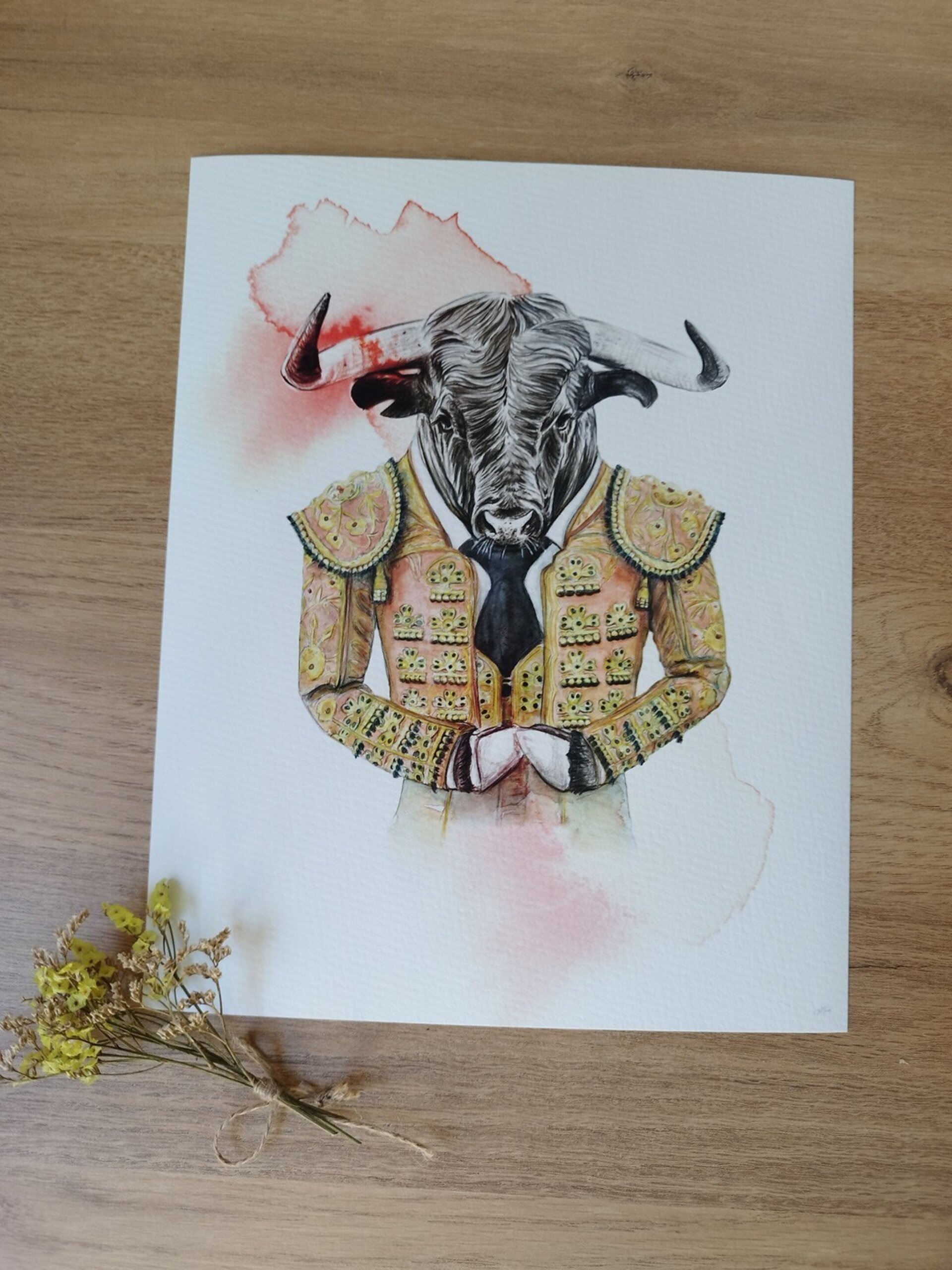 Lámina Toro torero - 2