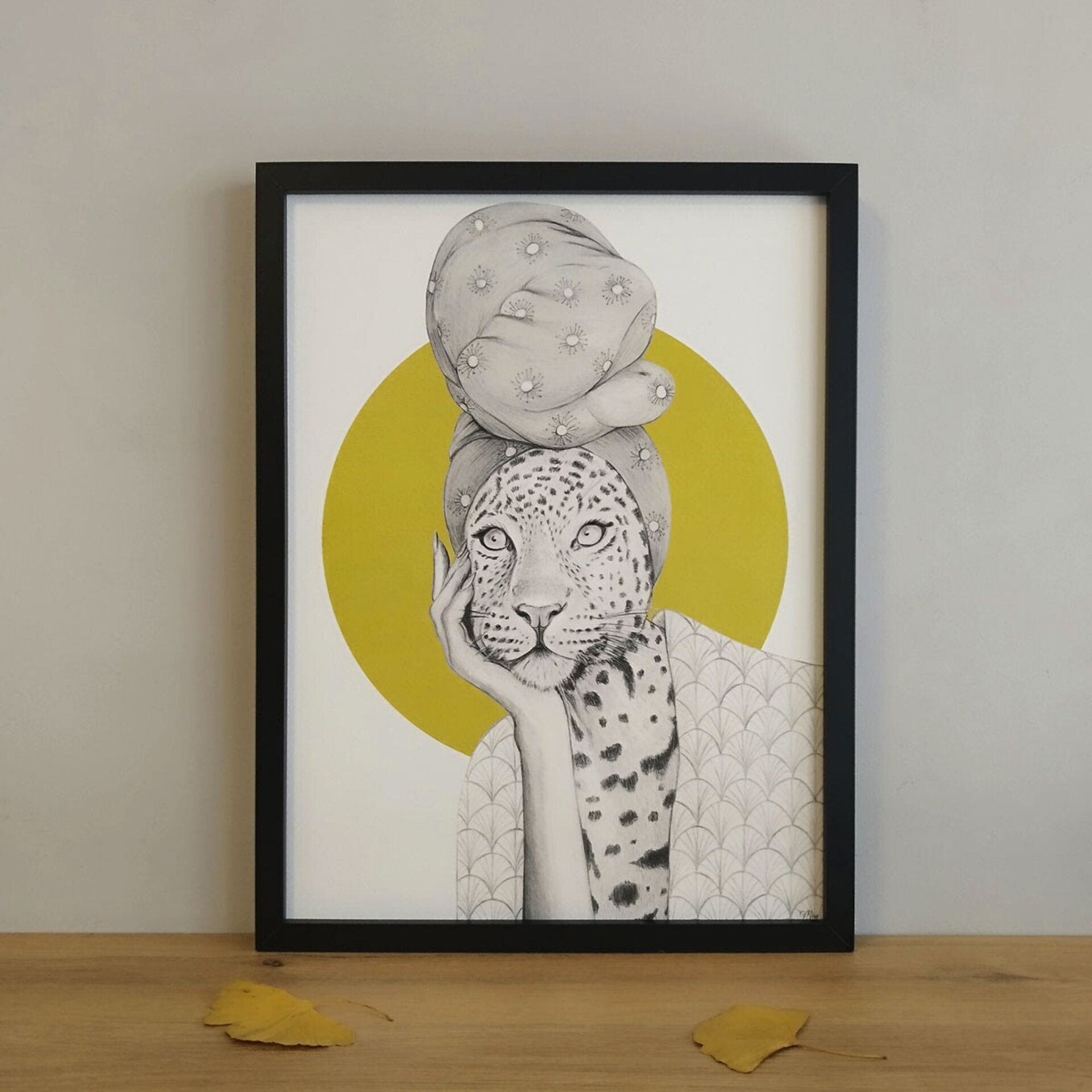 Lámina Leo pensativa - 3